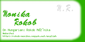 monika rokob business card